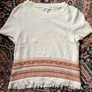 Madewell knit sweater tee shirt size small